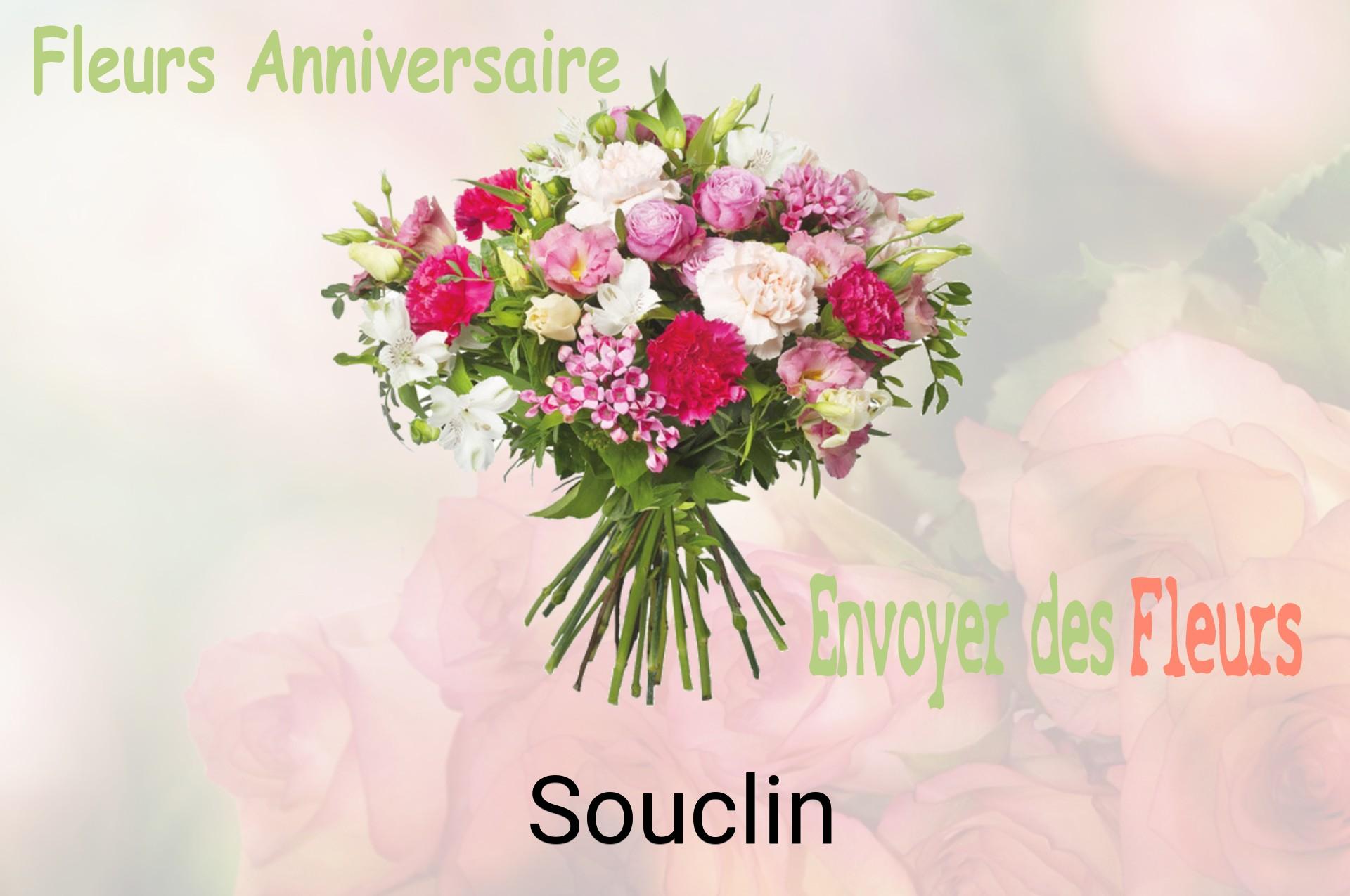 Bouquet de fleurs d’anniversaire livré à Souclin